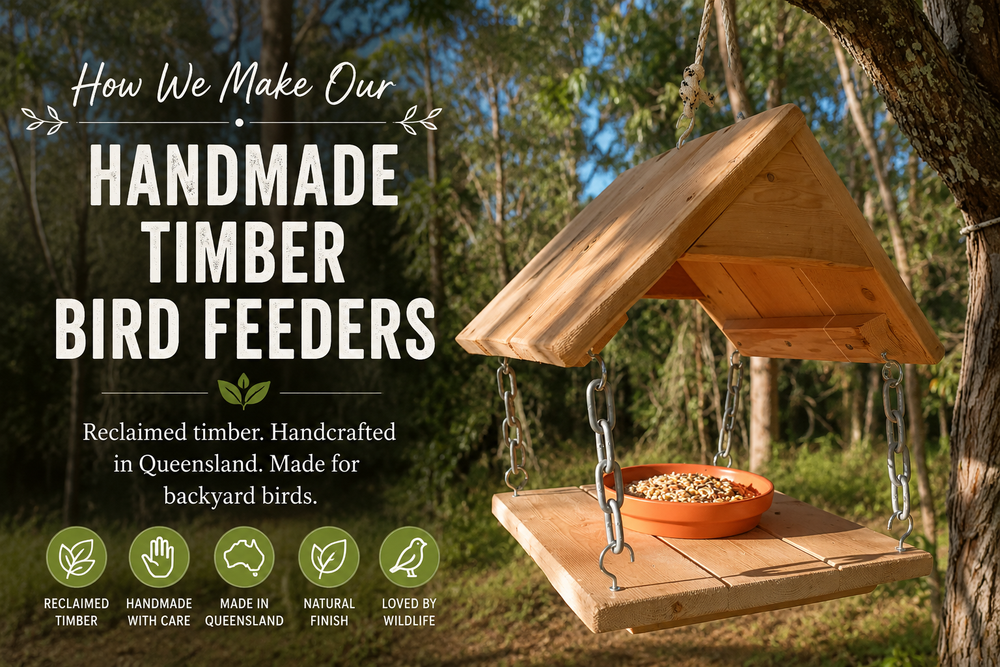 How We Make Our Handmade Timber Bird Feeders
