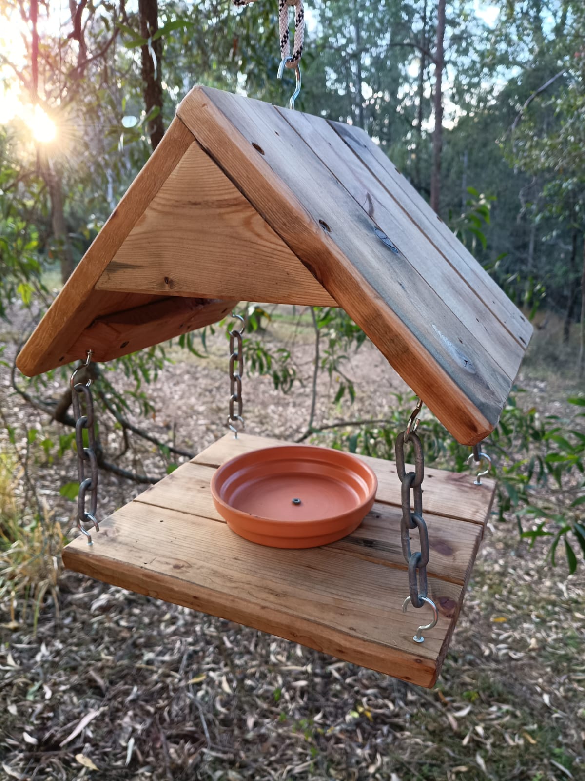 🐦 Handmade Timber Bird Feeder