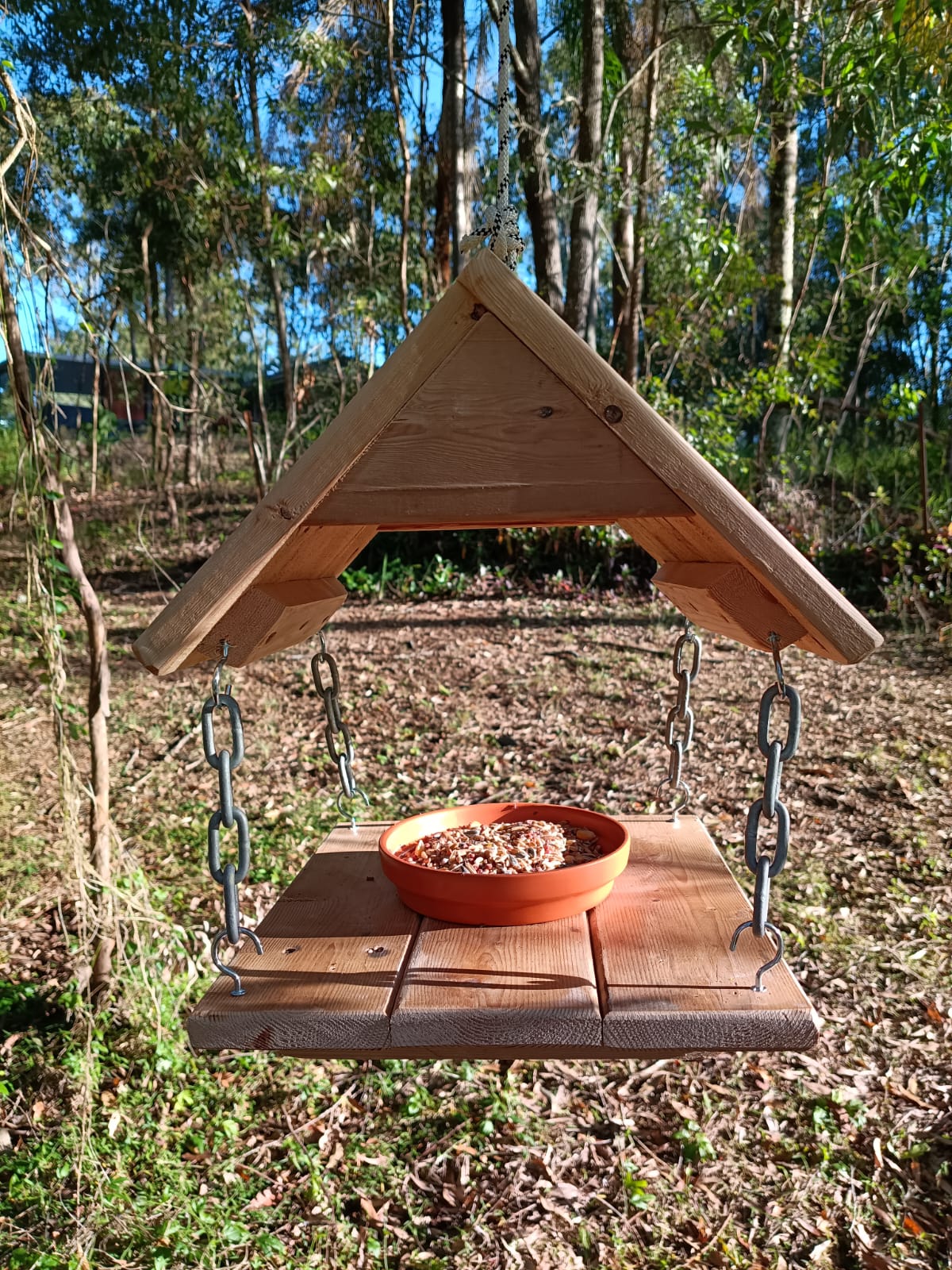 🐦 Handmade Timber Bird Feeder