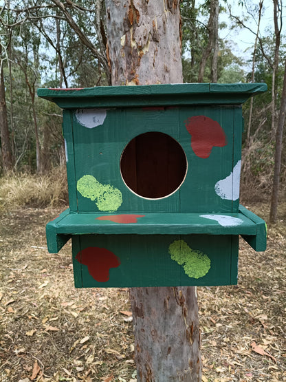🦉 Owl & Wood Duck Box – Handmade Duckling-Safe Nest Box