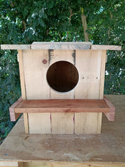 🦉 Owl & Wood Duck Box – Handmade Duckling-Safe Nest Box